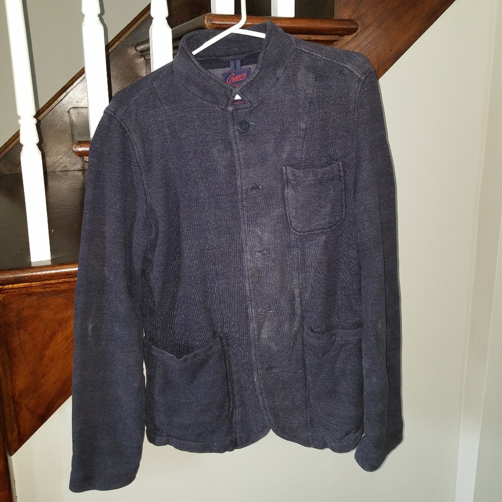 Grayers M Navy button up cotton jacket